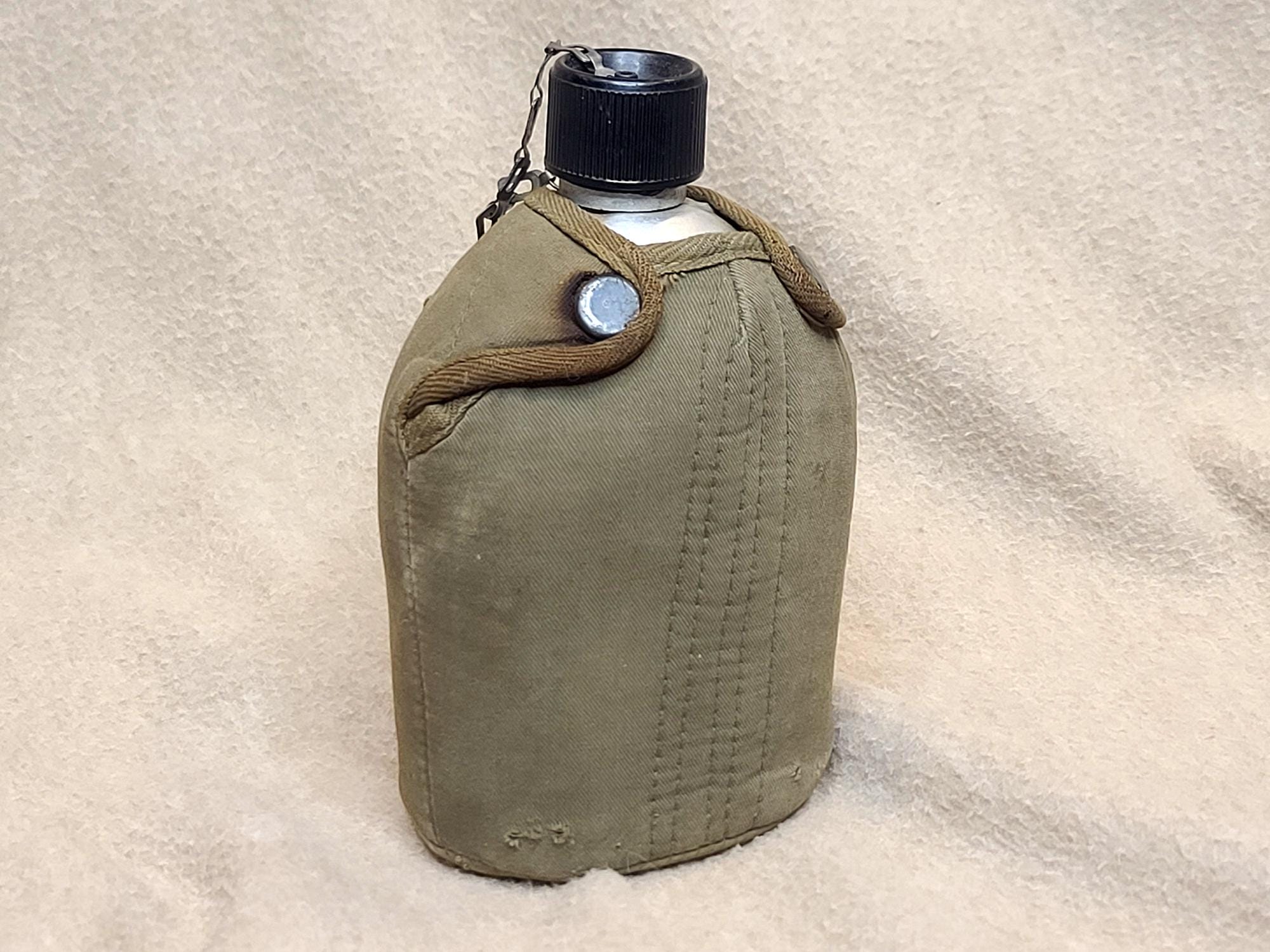 1960's Original GI US Army Surplus Military Water Canteen Aluminum