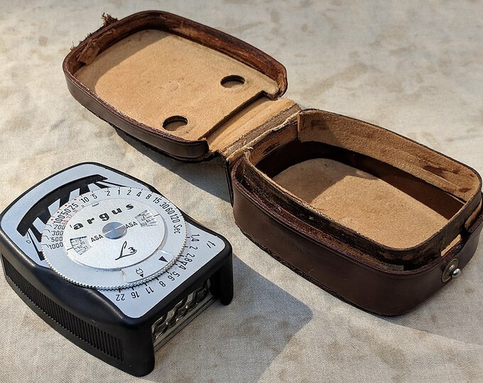 Vintage 1960s Argus Light Exposure Meter Hotshoe Hot Shoe Mounted With