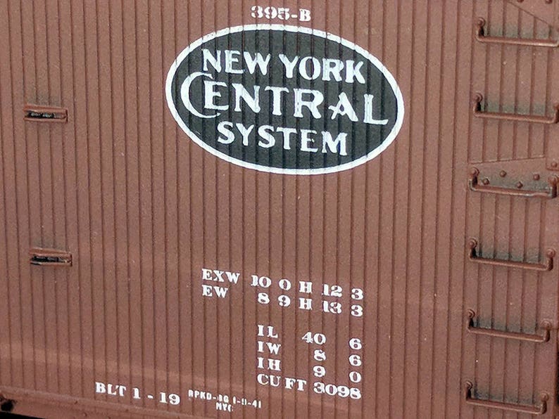 Central Original Double Sheath Box New Old Stock Lionel MTH K-Line Made in U.S.A. Accurail HO Model Railroad RXR Rail Road Box Car N.Y