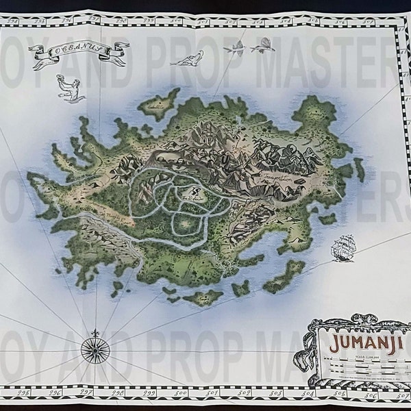Jumanji the Next Level Map Replica Etsy