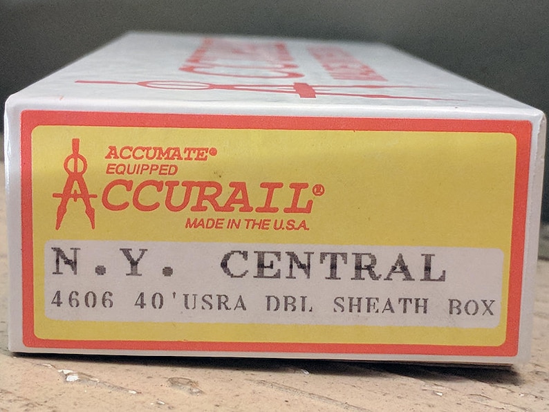 Central Original Double Sheath Box New Old Stock Lionel MTH K-Line Made in U.S.A. Accurail HO Model Railroad RXR Rail Road Box Car N.Y