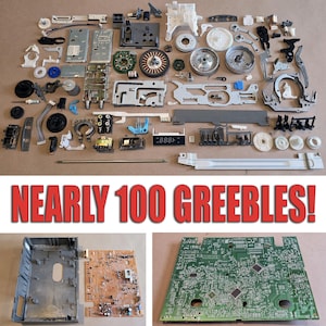 HUGE Sci-Fi Greeblies Lot Salvaged Metal & Plastic Kitbashing Parts for DIY Props Droids Robots Miniatures Dioramas Scale Model Building