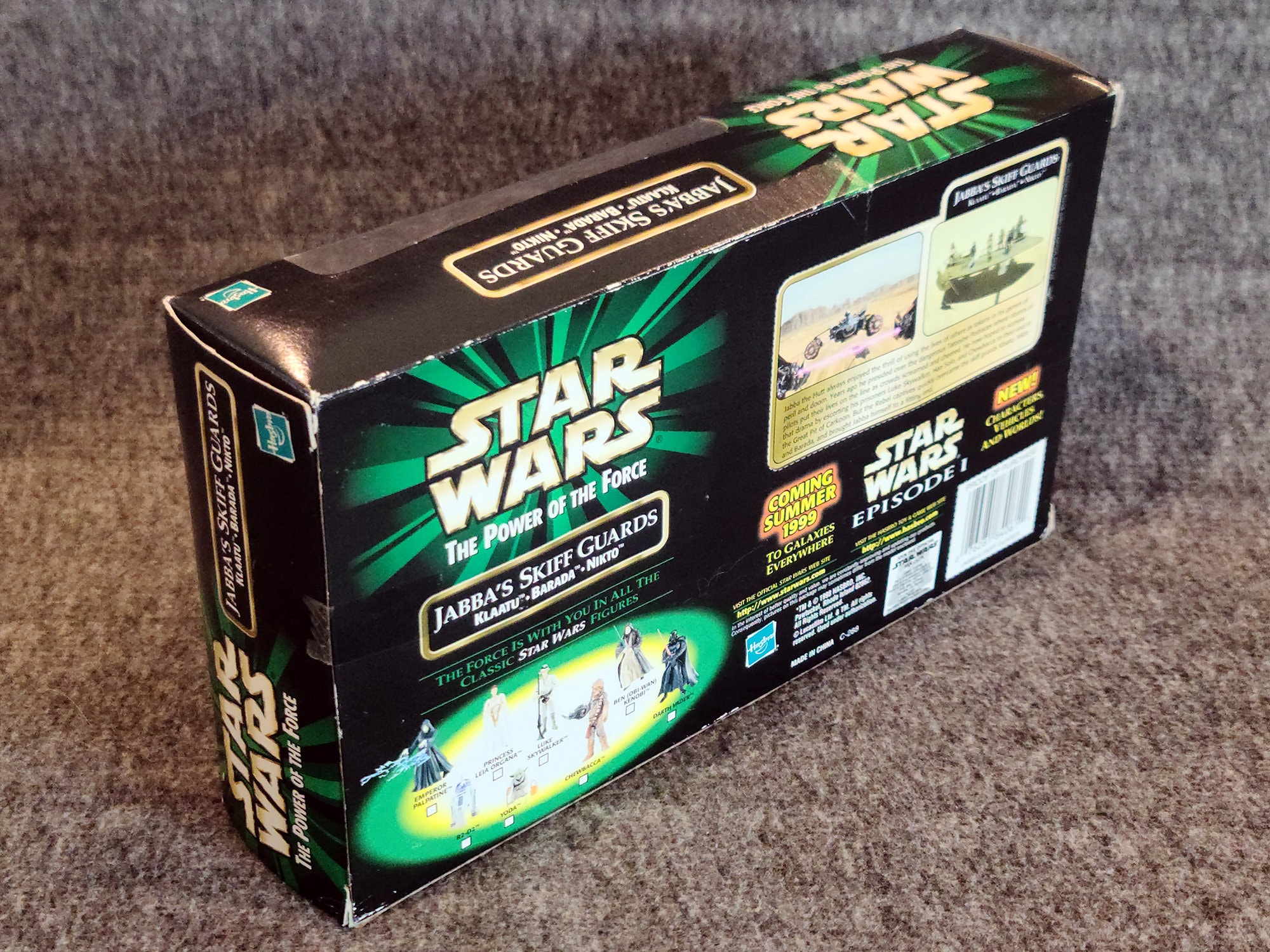 Vintage Star Wars Hasbro Power of the Force Tatooine Jabba's Skiff