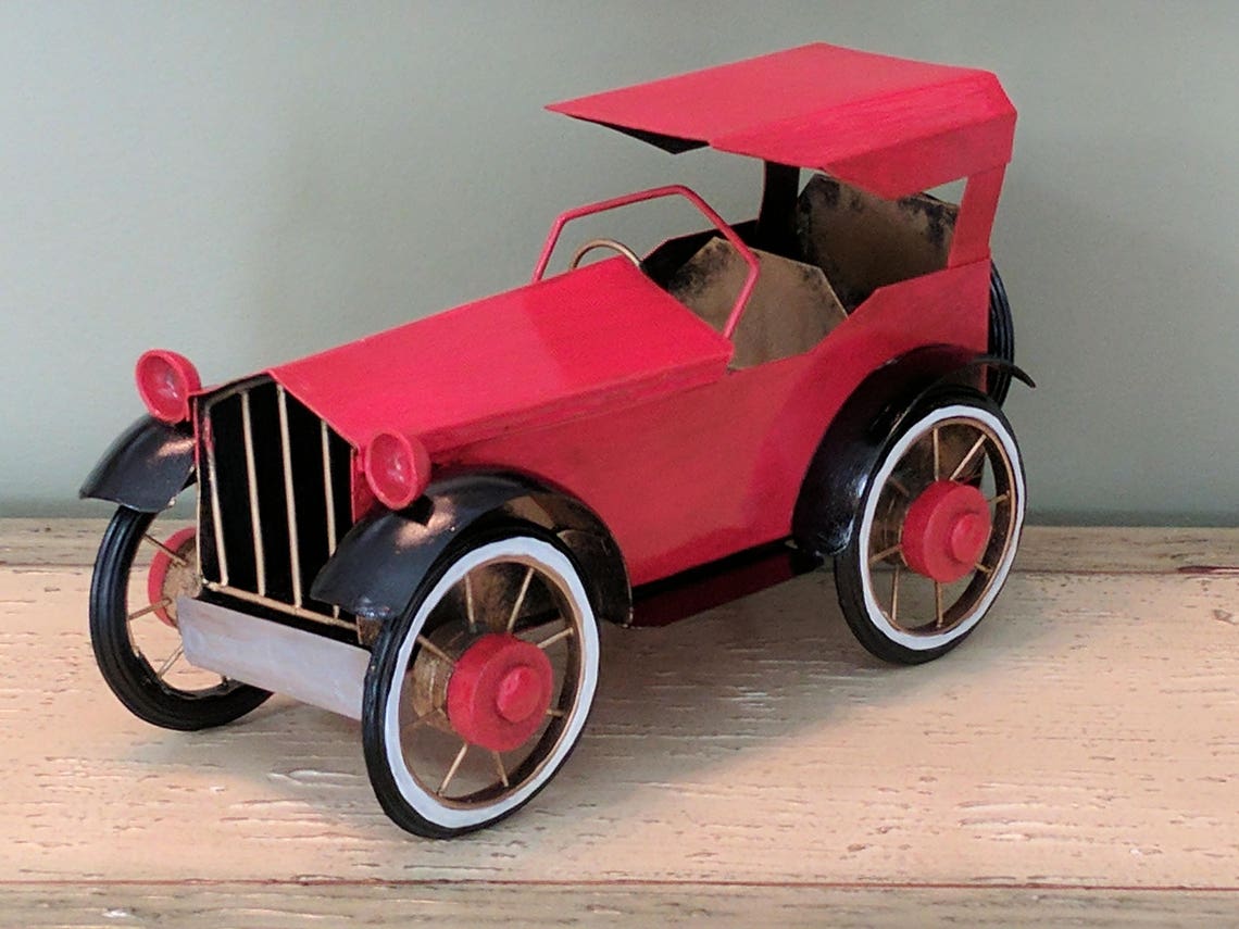 1930's Vintage Metal Tin Toy Car Classic Auto Car Cast | Etsy