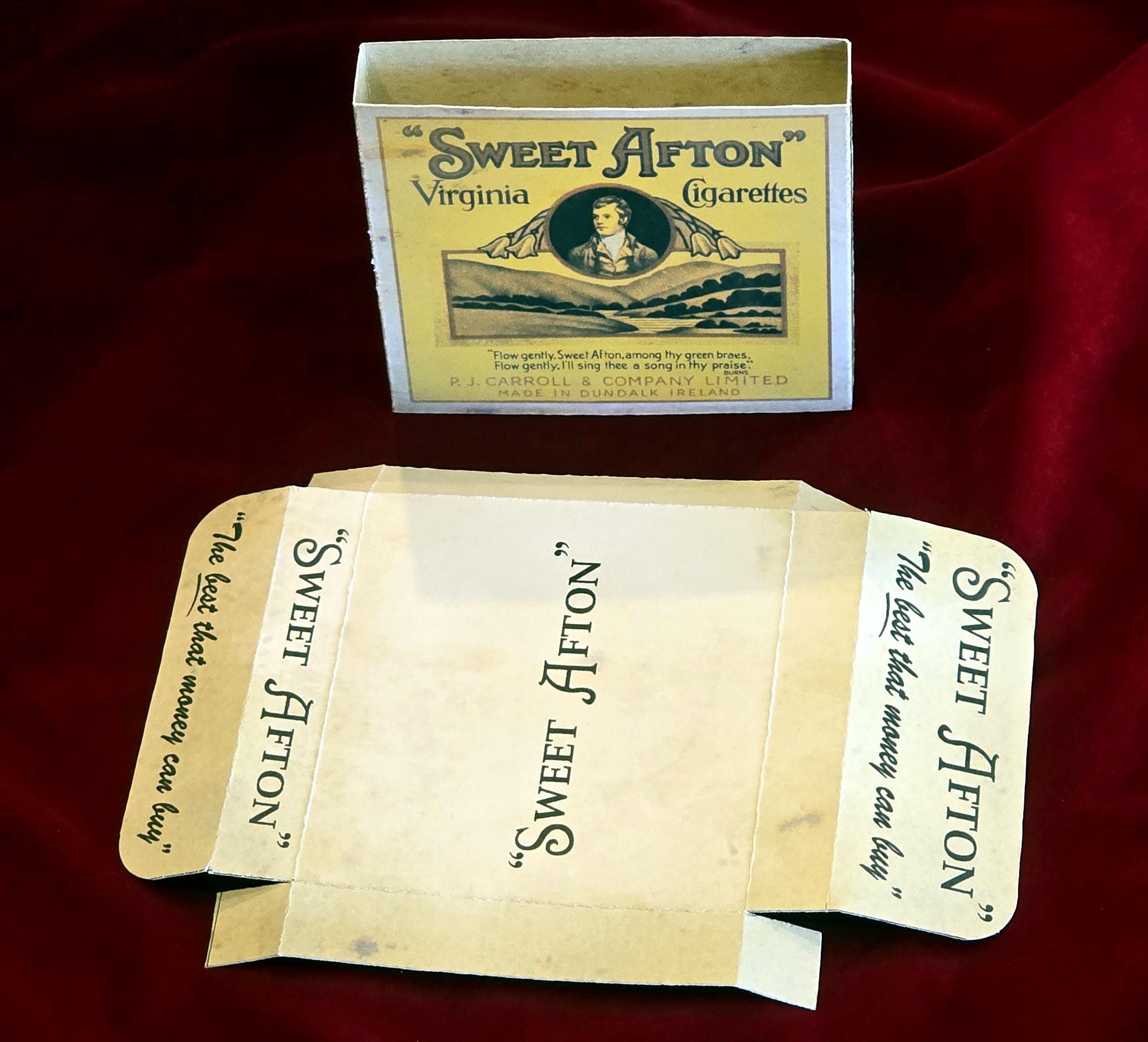 Indiana Jones Raiders of the Lost Ark Marion Ravenwood Sweet Afton  Cigarette Box Replica Prop Harrison Ford Belloq Last Crusade