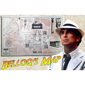 Indiana Jones and the Raiders of the Lost Ark  Belloq's Map replica Prop Ark of the Covenant Treasure Map Harrison Ford, Last Crusade ROTLA