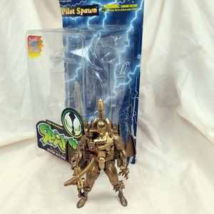Rare Mcfarlane Toys Special Limited Edition GOLD EDITION VARIANT Pilot Spawn Loose Ultra Action Figure with Display Card Weapons Accessories