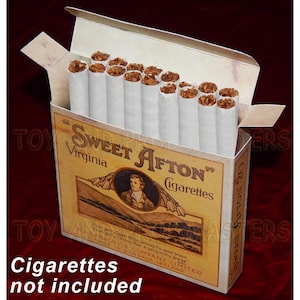 Indiana Jones Raiders of the Lost Ark  Marion Ravenwood Sweet Afton cigarette box replica prop Harrison Ford Belloq Last Crusade