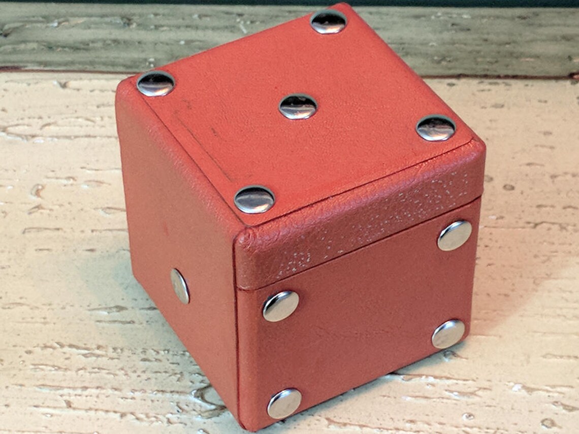 Genuine Leather Dice Home Decor Game Room Poker Man Cave Etsy