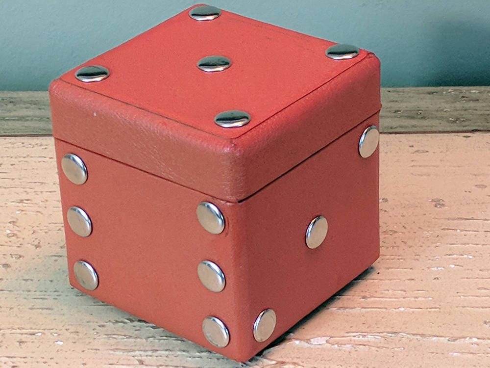 Genuine Leather Dice Home Decor Game Room Poker Man Cave Etsy
