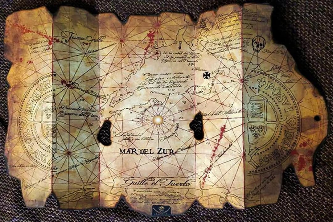 GOONIES 宝の地図 レプリカ グーニーズ MAP Goonies One Eyed Willie's Accurately Folding Pirates
