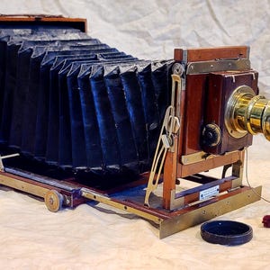 VERY RARE 1886 Imperial Perfecta Museum Display Piece Historical Wood Dry Plate, Antique Camera Thornton-Pickard Manufacturing Cheshire, UK