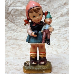 Vintage Goebel Hummel Figurines Boy And Girl 3 1/2” Set Of Two 1967 Germane