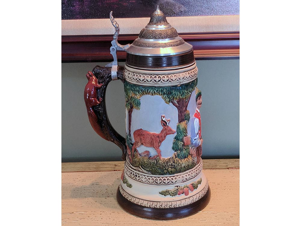 Very Large 1950's Lidded Beer Stein LIMITED EDITION