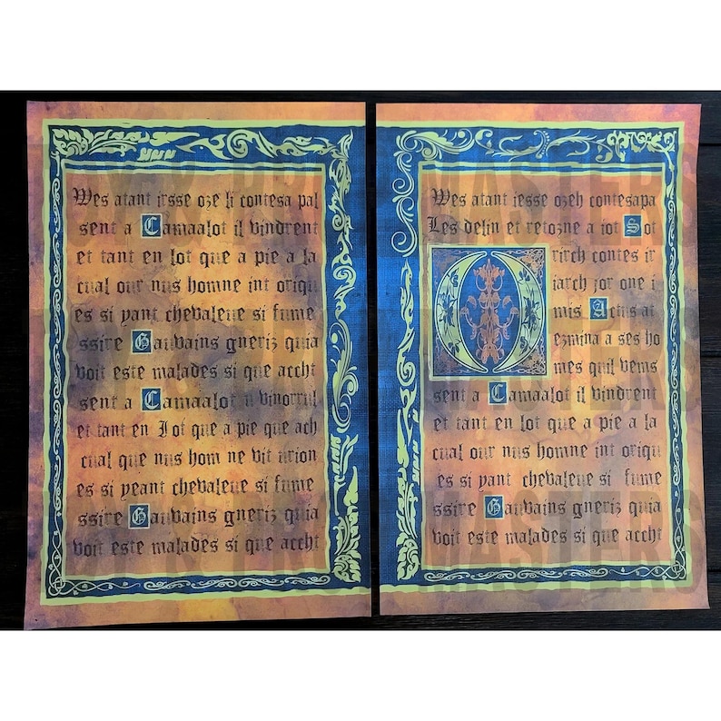 Indiana Jones Last Crusade Holy Grail Knight's Bible Book Illuminated ...