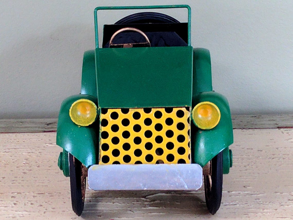 1930's Vintage metal tin toy car classic looking auto cast | Etsy