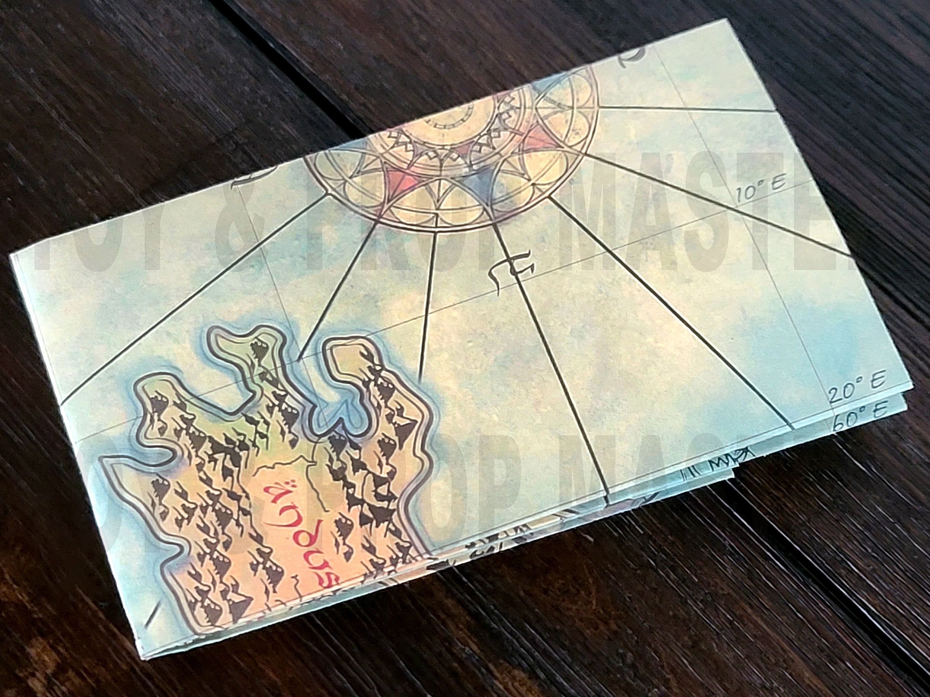 NUMENOR Map Middle Earth Lord of the Rings Fellowship