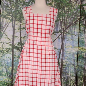 Strawberry picnic jumper dress cotton gingham image 3
