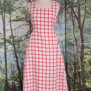Strawberry picnic jumper dress cotton gingham image 6