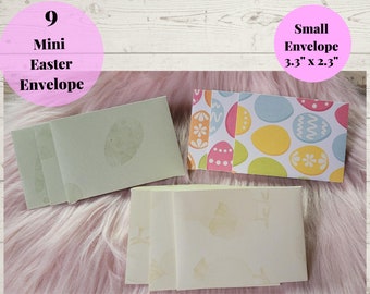 Mini Easter Envelopes, 9 envelopes