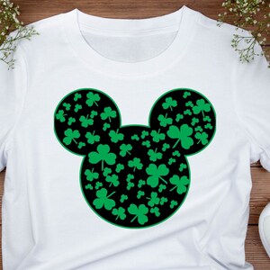 St. Patrick&#39;s Mickey Mouse Head SVG, PNG