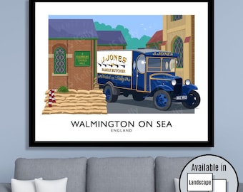 Dad's Army Art Print: Walmington On Sea Travel Poster