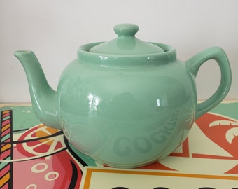 Turquoise teapot, Chino, vintage, teapot, vintage color