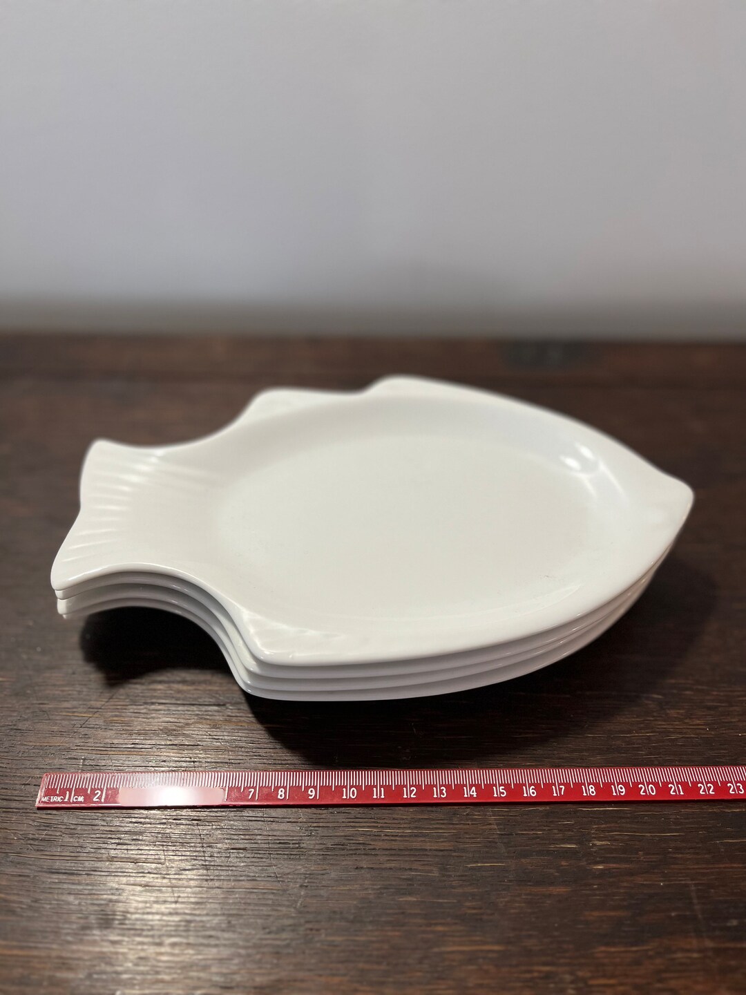 Crate And Barrel Clear Glass Fish Platter – Large Oval Serving Tray, Nautical Style