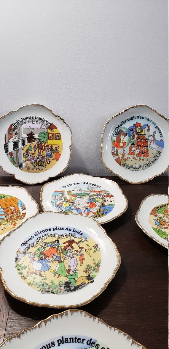 Buy 7 Plates With Song Korea Nursery Rhyme Plates Decoration