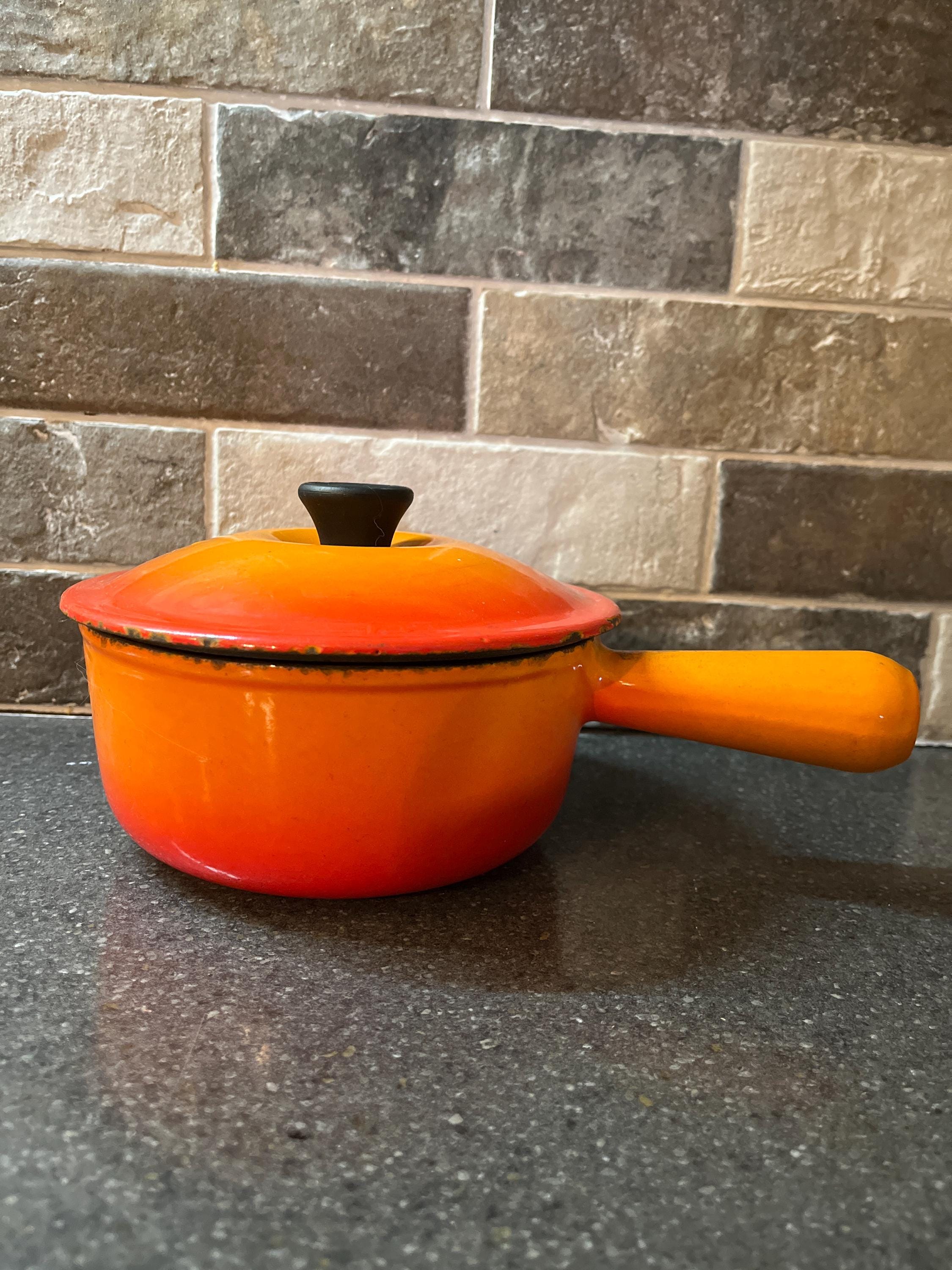 Cocotte En Fonte Orange Le Creuset Vintage - Tous Feux