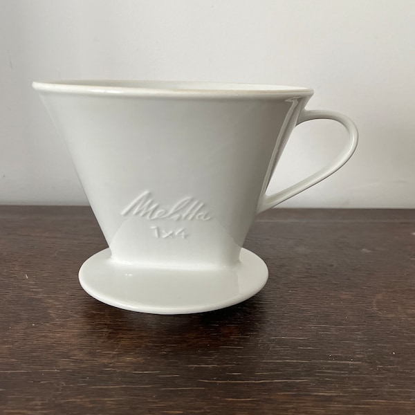 Melitta ceramic filter White 1 x 4, white coffee filter A1 condition