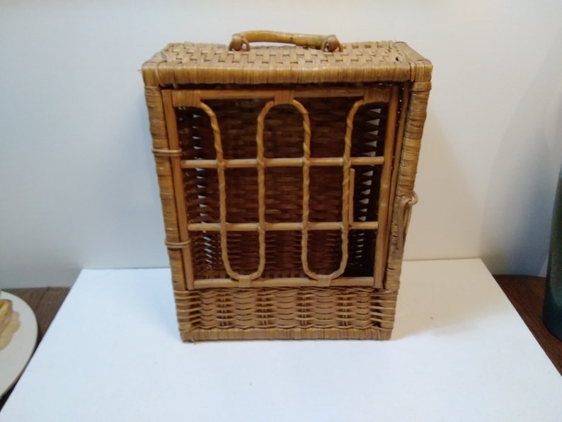 bar cabinet rattan