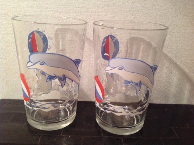 Swanky swing 1960 very rare marmalade jar jelly Dolphins Flipper