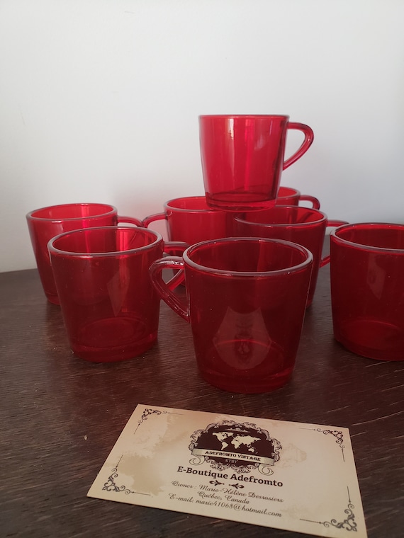 Ruby Cups Ikea Vintage 4 Cups Espresso Set of 4 - Sweden