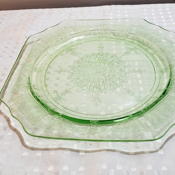 Square Glass Plate Etsy