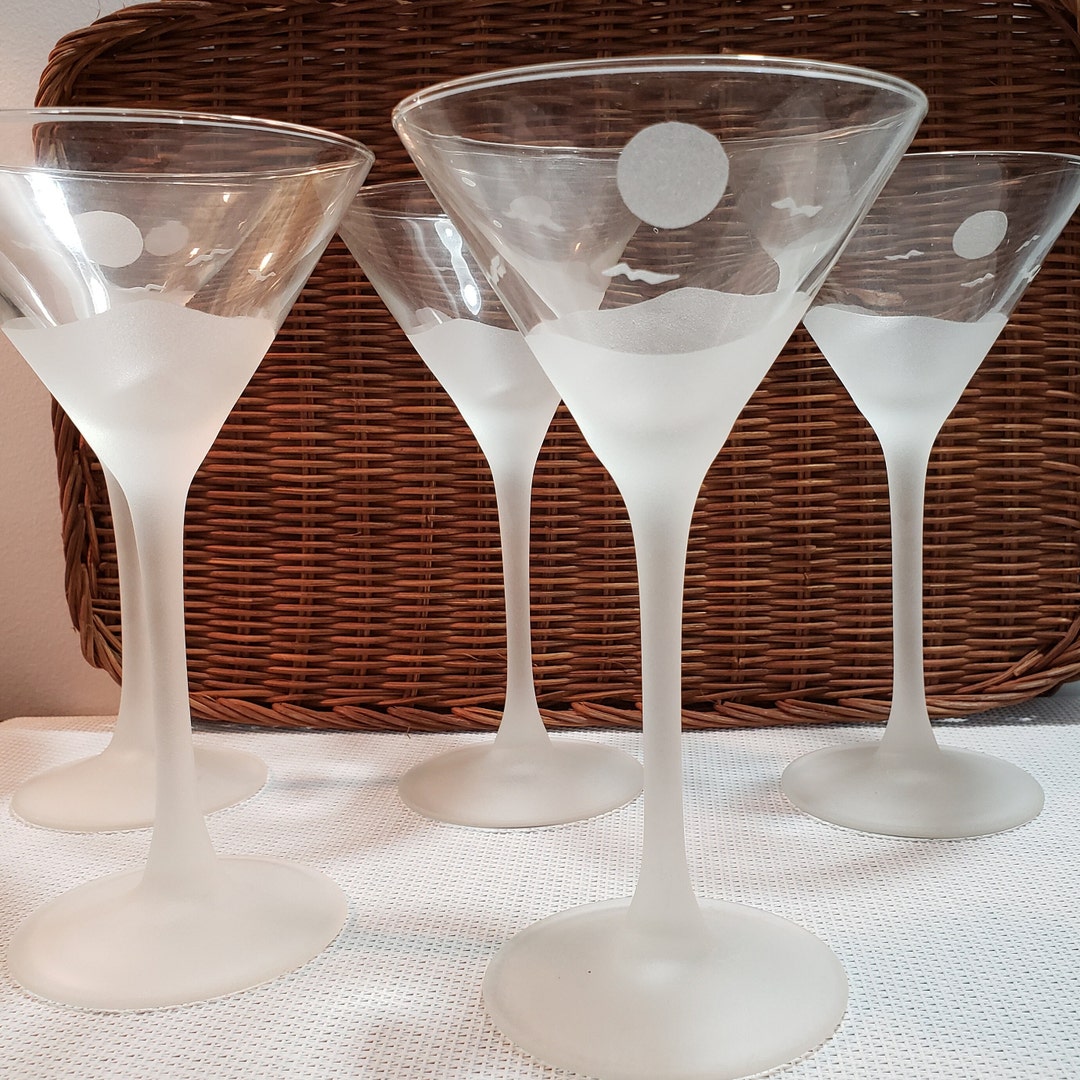 Vintage French Luminarc Martini Glasses