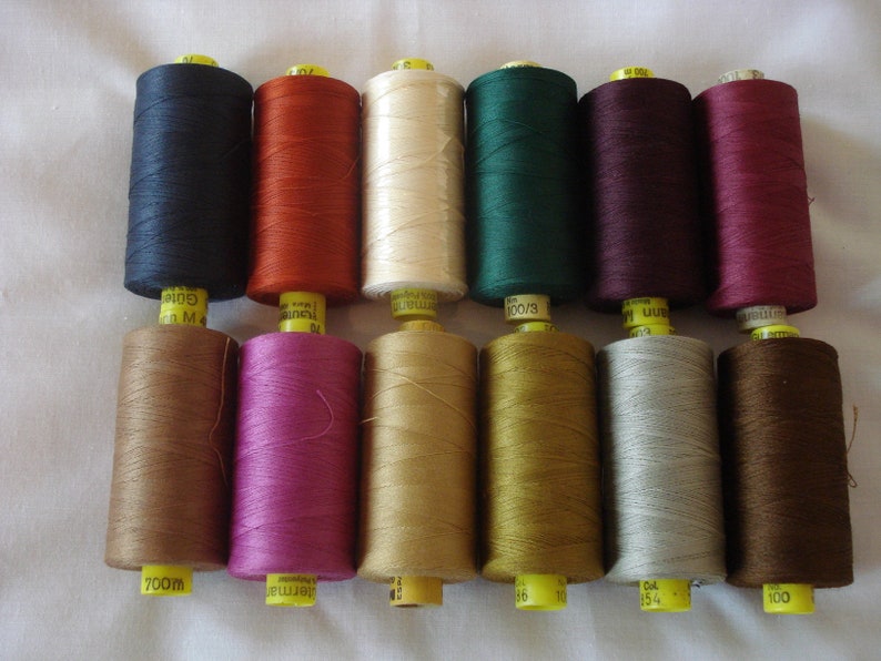 12 Sewing Threads