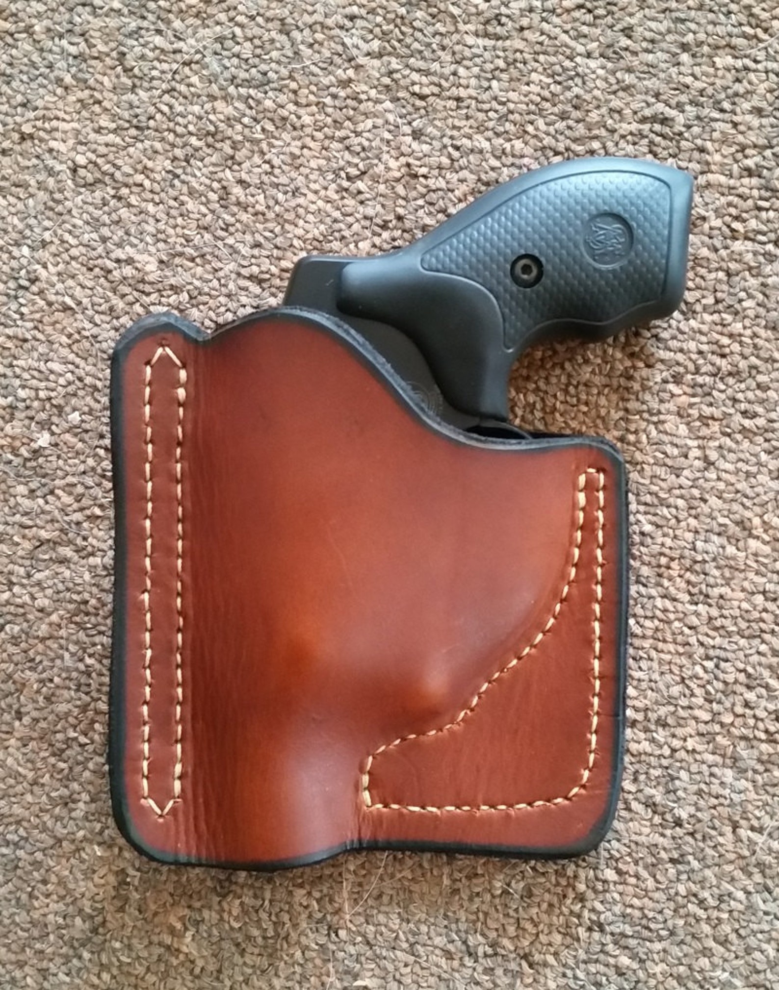 Brown pocket holster S&W Jframe Etsy