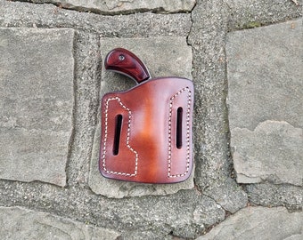 brown combination pocket/OWB holster NAA 22 mag