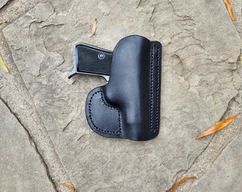 black pocket Beretta 1934 Cougar leather holster