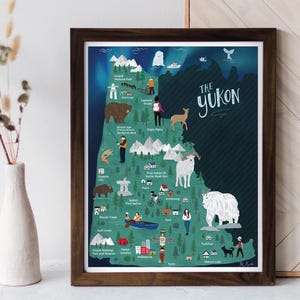 Mapa ilustrado de Yukón