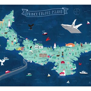 Carte illustrée de l'Île-du-Prince-Édouard