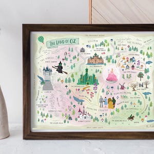 The Land of OZ Illustrated Map