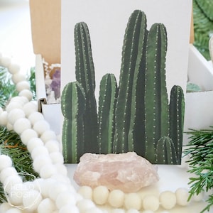 Rose Quartz Place Card Holder: Natural Crystal photo and sign holder, home Decor