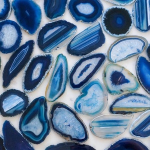 Raw Edge Brazilian Agate Slices: Art Project Supplies