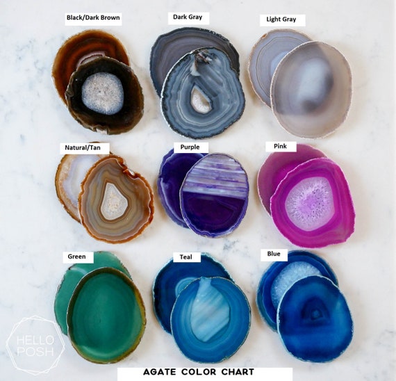 Agate sale color chart
