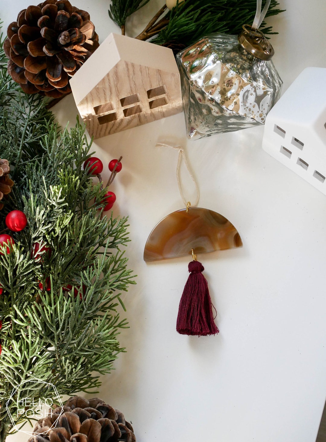 Agate Ornament. Home Decor Gift. Natural Agate Wall Hanging Etsy