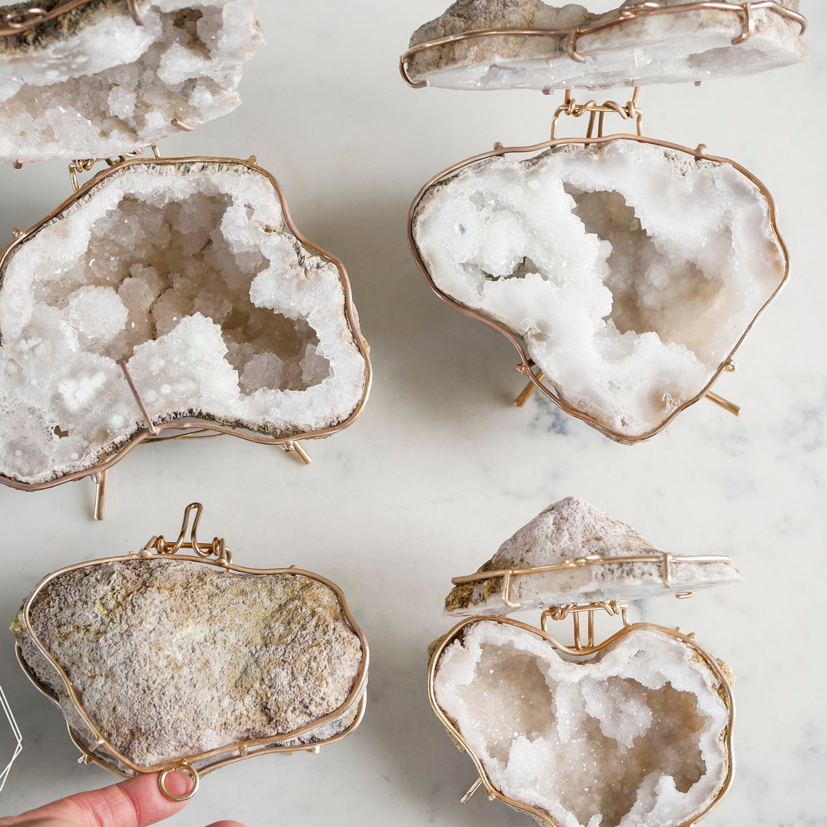 Moroccan Geode Ring Boxes. Natural Stone Jewelry Display. Wedding Engagement Ring Box. - Etsy