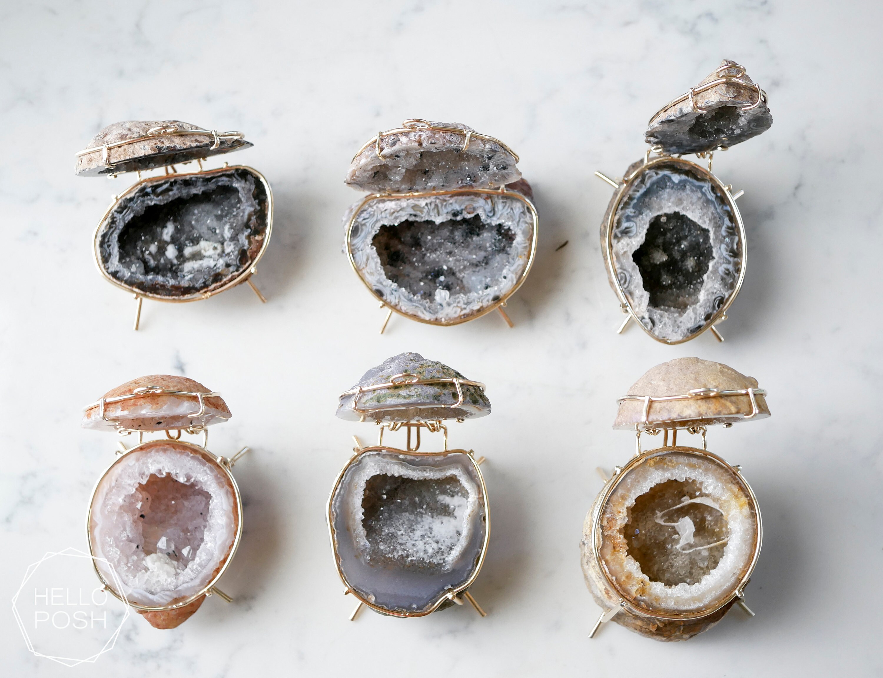Geode Ring Box Selected at RANDOM. 1 Geode Jewelry Holder. - Etsy UK