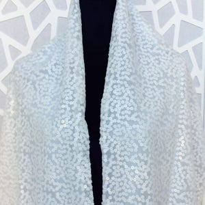 Wedding Wraps And Shawls, Wedding Cover Up, Wedding Shawls And Wraps, Something Blue For Bride, Blue, Elegant Shawl, Ivory Wrap, Sequin Wrap
